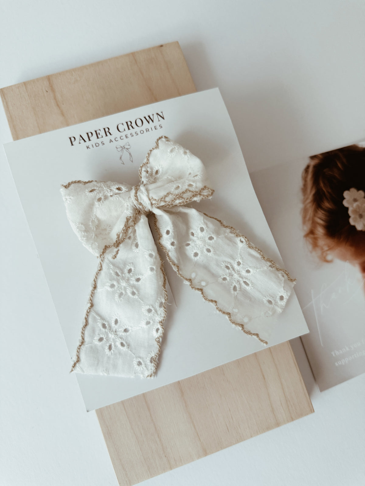 Hand tied bow