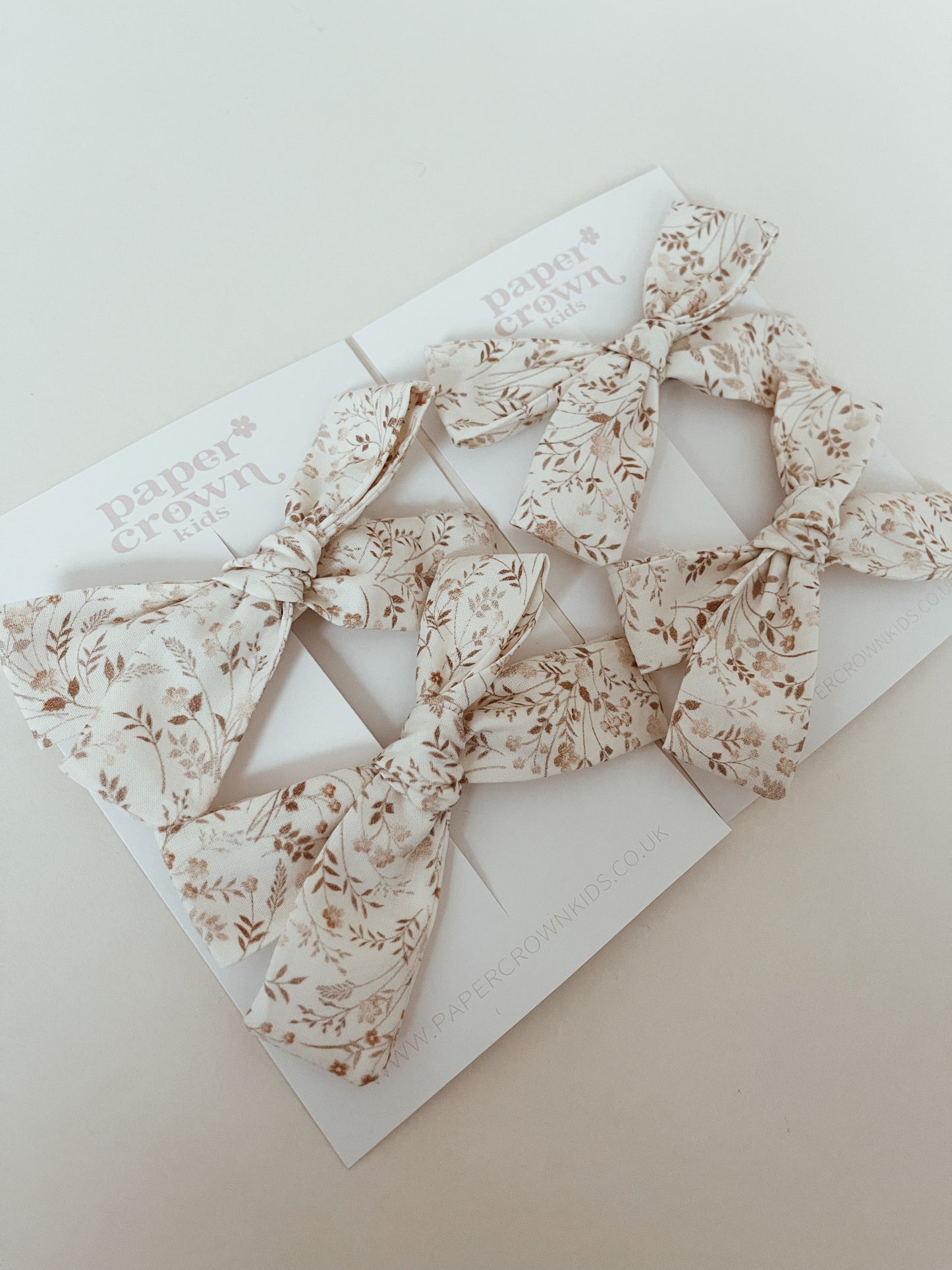 Muted Floral Pigtail Set