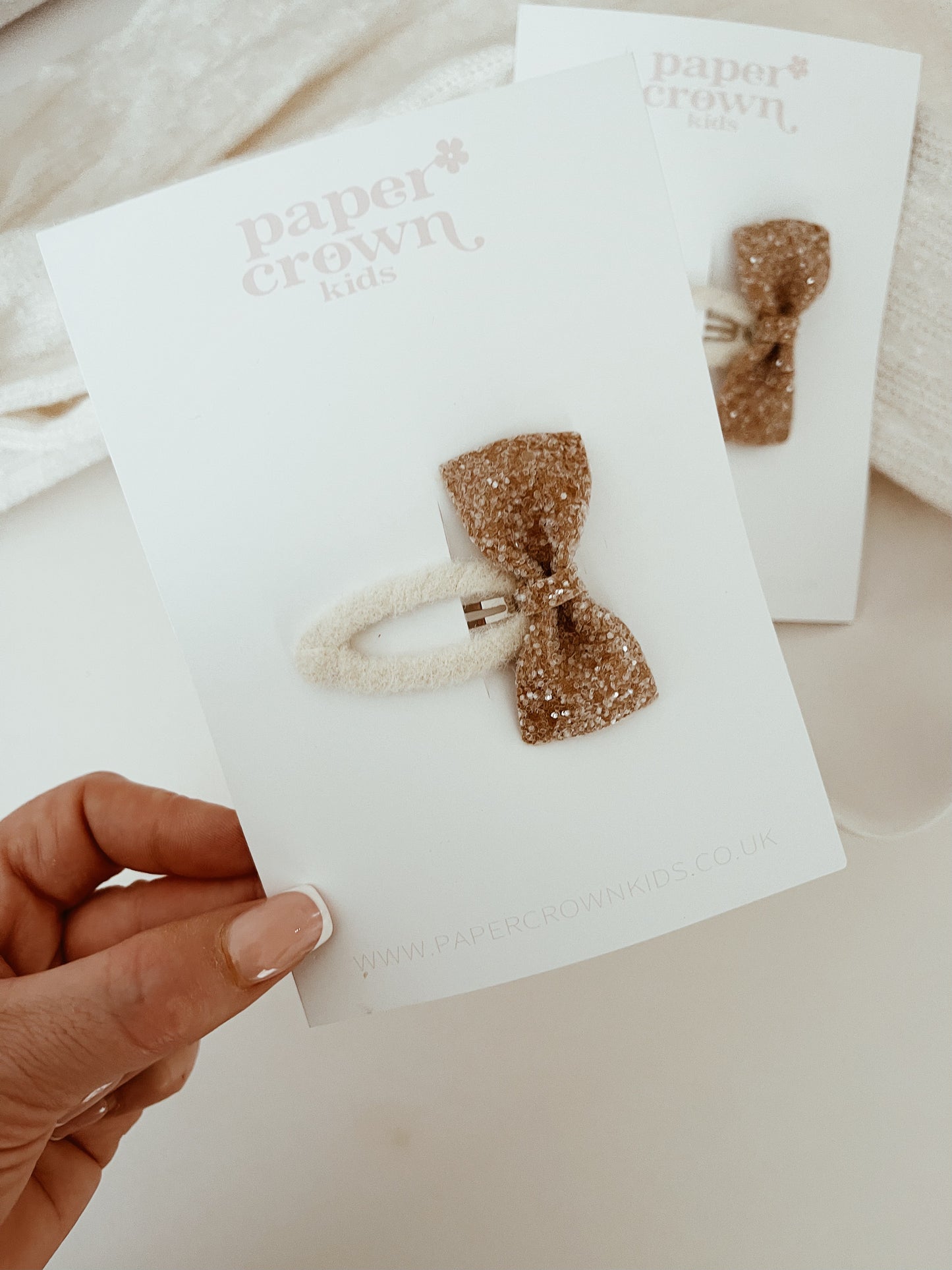 Gingerbread Glitter Clip