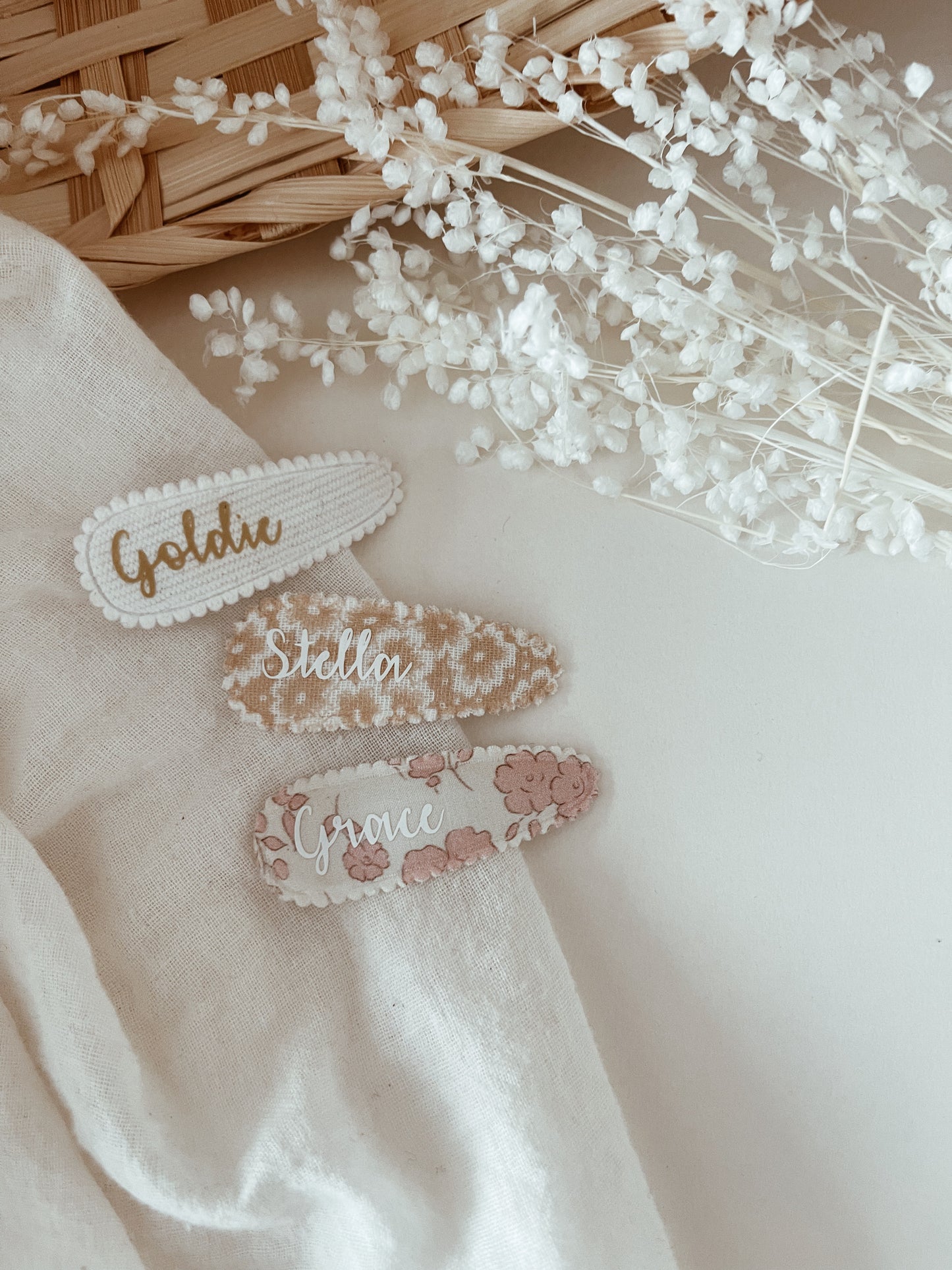 Personalised snap clip no