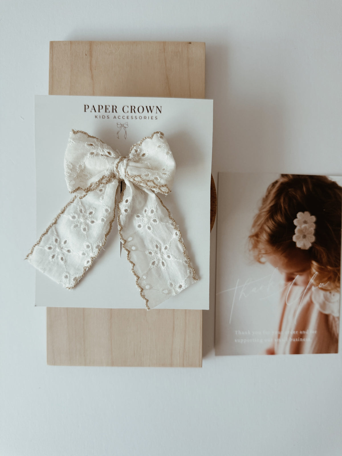 Hand tied bow