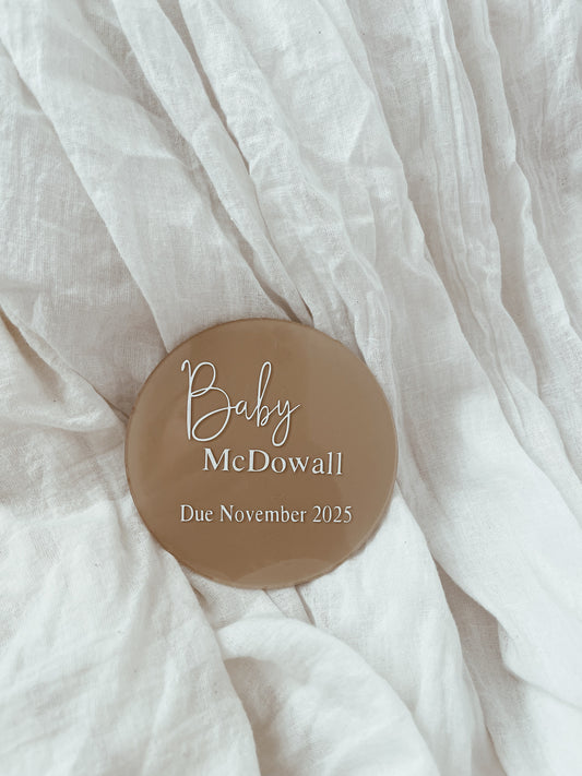 Baby Announcement Plaque