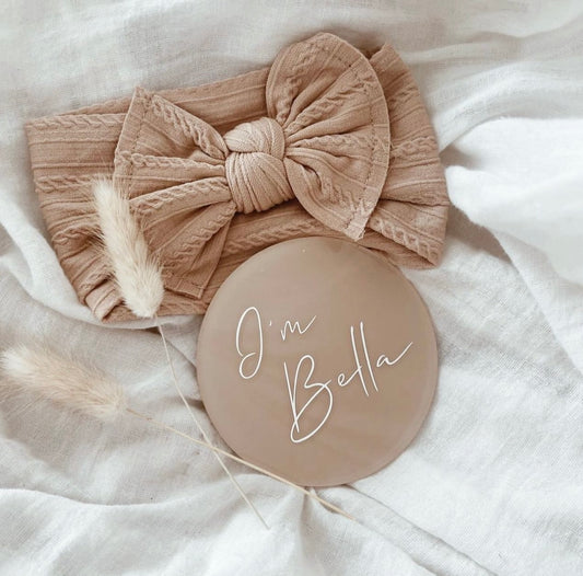 Personalised name plaque
